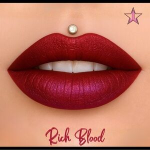 Jeffree Star | ‘Rich Blood’ Velour Liquid Lipstick | NiB
ruby red w glitter 🤩💄